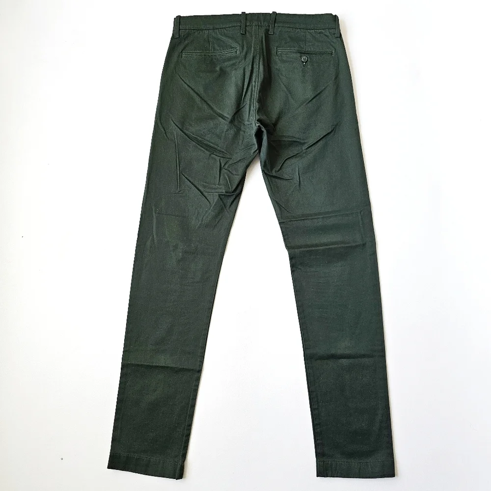 J.Crew Stretch Chino Pants Green Men’s 32x34 Slim Cotton Style E1589