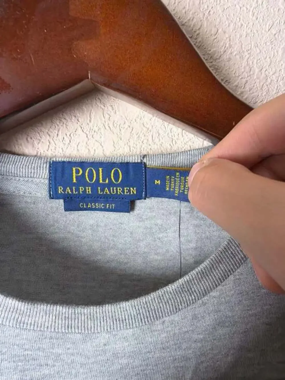 NWT Polo Ralph Lauren Men's Grey Skiing Polo Bear Classic Fit T-Shirt Size Mediu