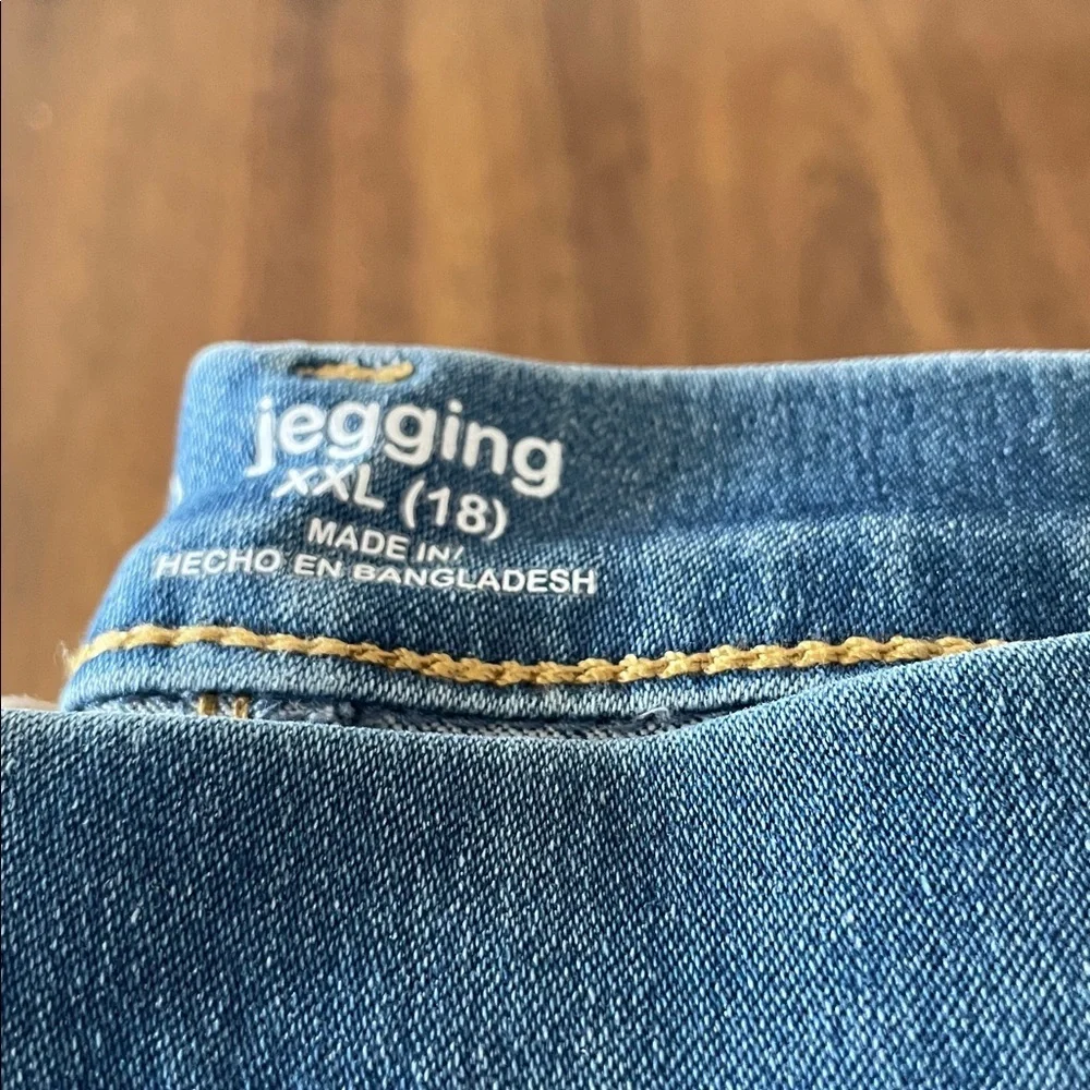 N/A stacked denim