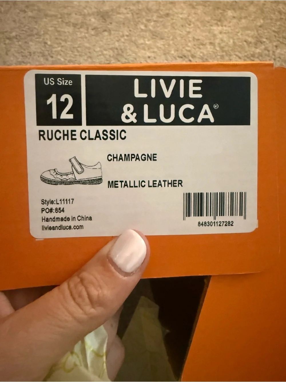 Livie & Luca shiny champagne