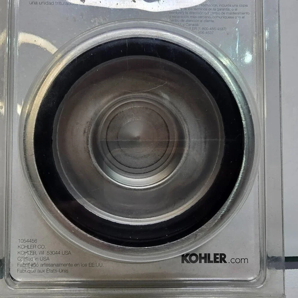 Kohler K-11352-BS Standard Garbage Disposal Flange & Stopper Brushed Stainless