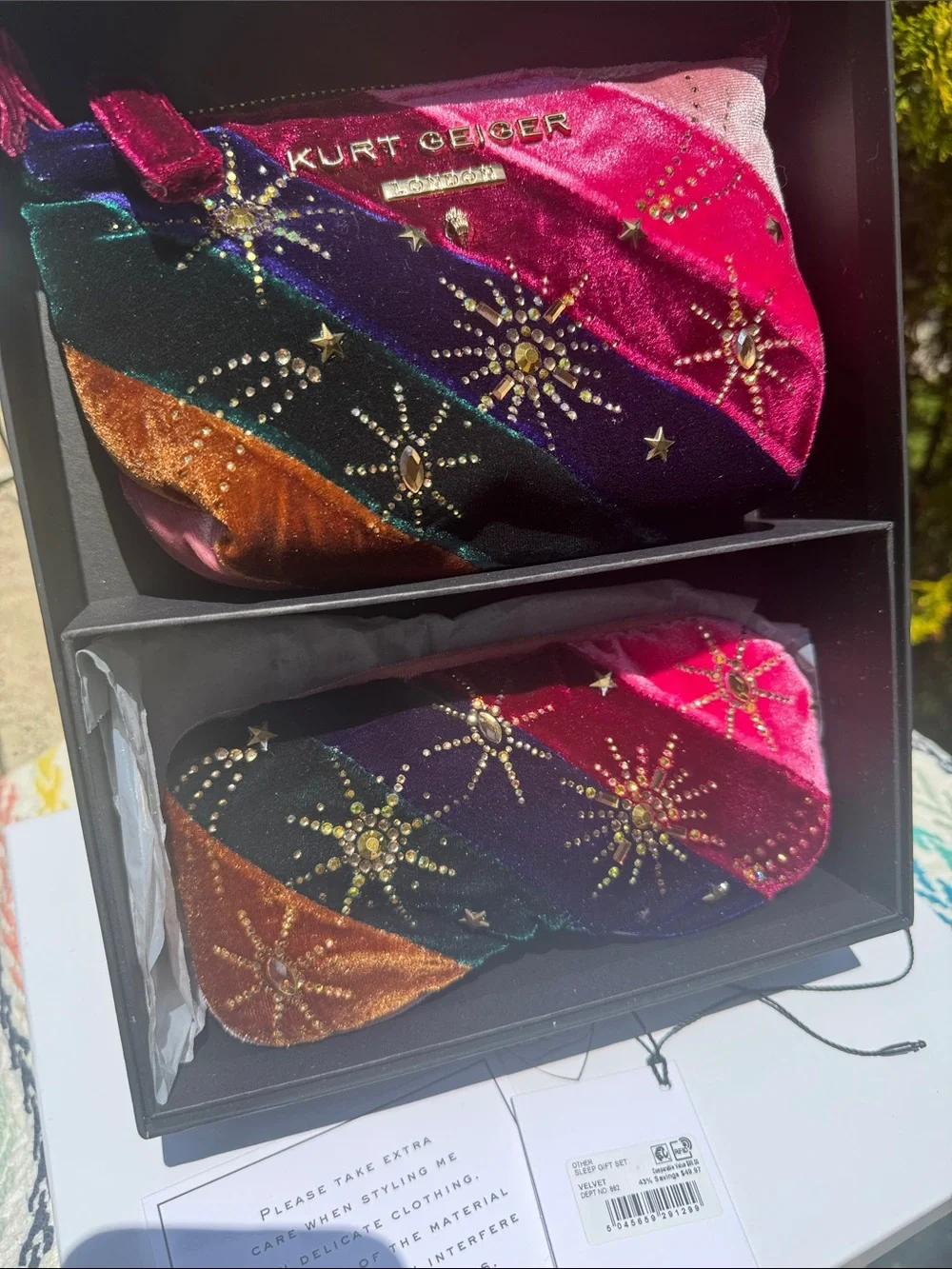 Kurt Geiger velvet makeup