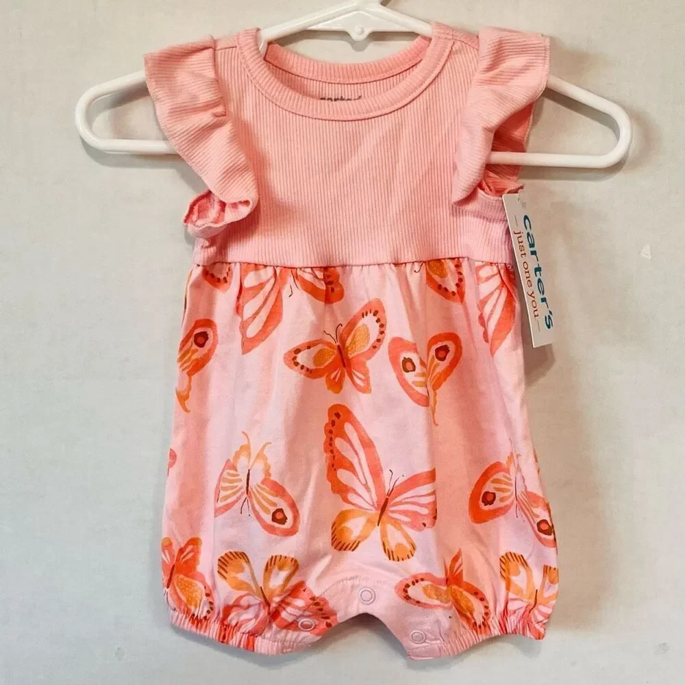Carter’s Just One You Girls Romper   Sz NB   NWT
