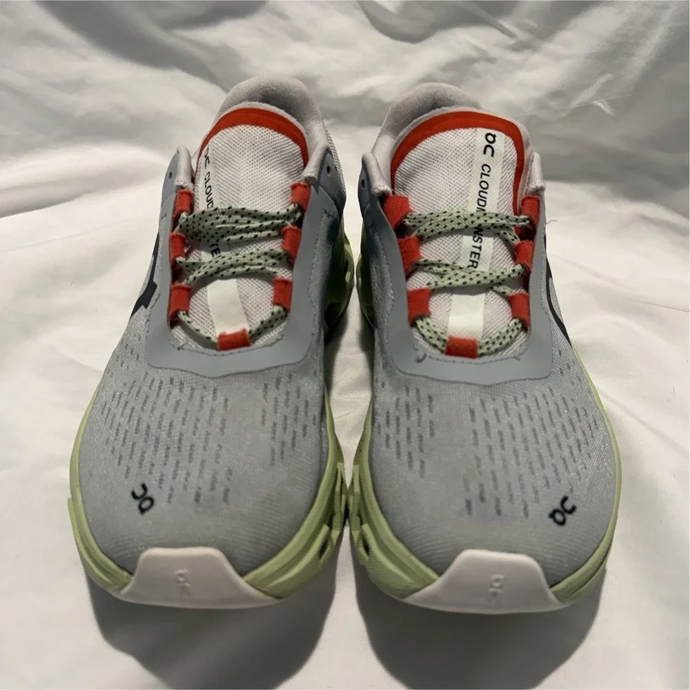 On‎ Cloudmonster Women's Lightweight Running Shoes Gray Green
