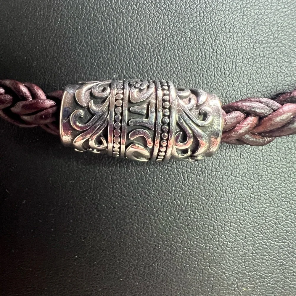Urban Survival Gear Braided Leather Necklace 18” D13