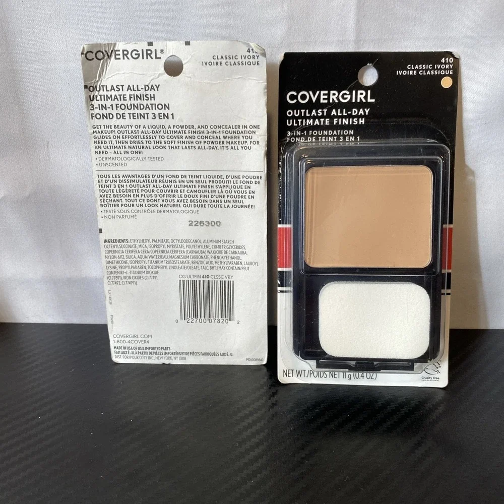 (2)‎ COVERGIRL Outlast All-Day Ultimate Finish Foundation, Classic Ivory (.4 Oz)