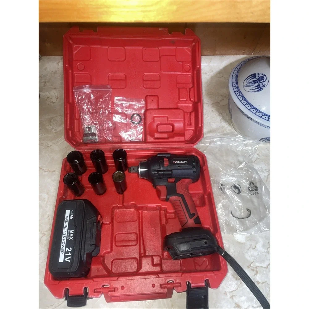 Aoben 21V Cordless High Torque Impact Wrench 1/2