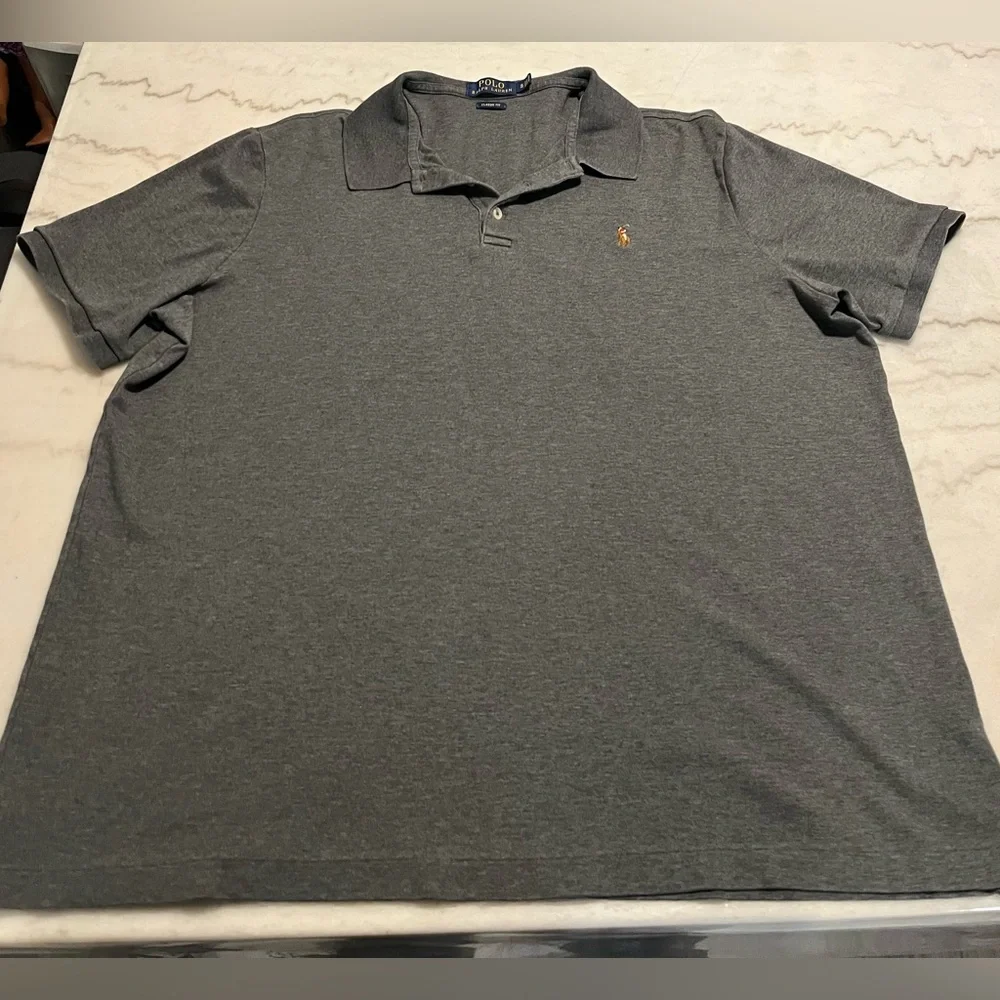 NWOT Polo by Ralph Lauren‎ Charcoal Polo Shirt