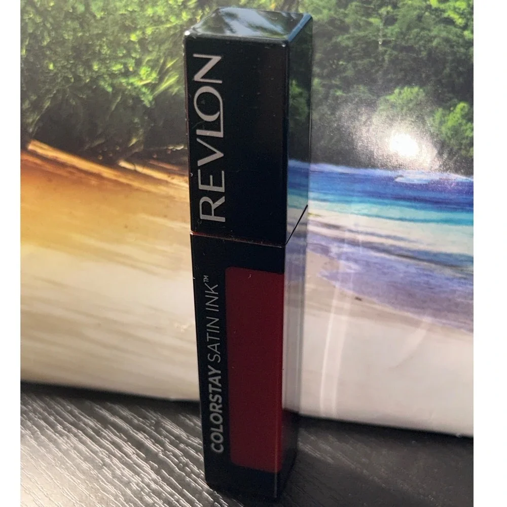 Revlon ColorStay Satin Ink Liquid Lipstick 034‎ Regal Ruby Red Longwear New