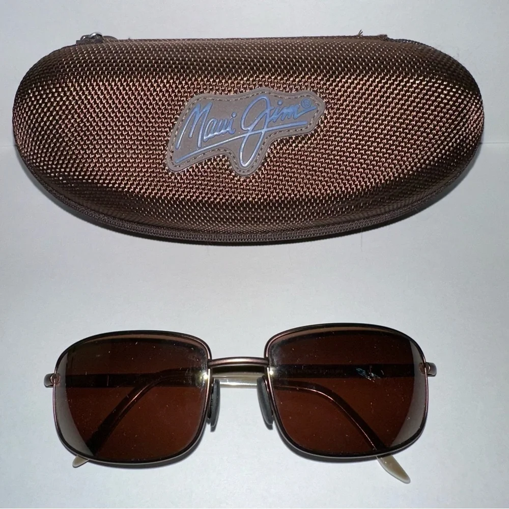 Maui Jim Sunglasses MJ 206-20 Harbor Bronze Tortoise Made in Italy
