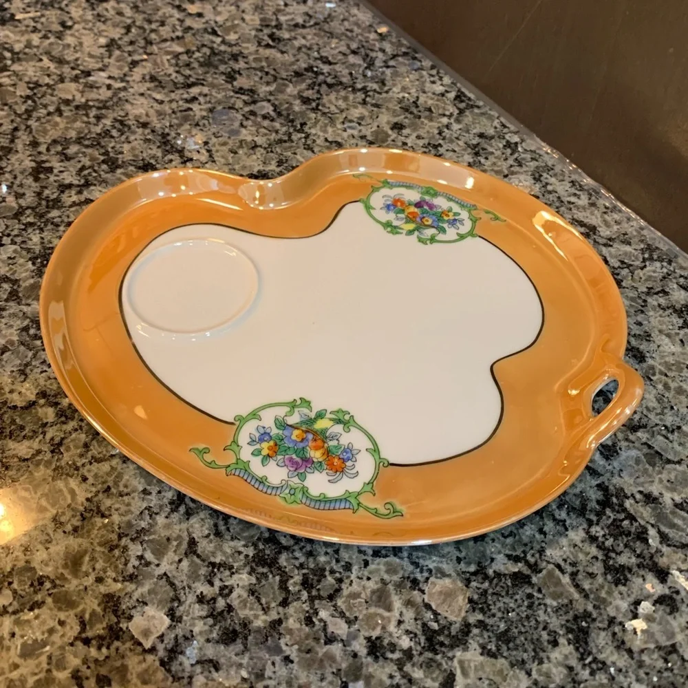 Noritake Vintage Handpainted Lusterware Snack Plates