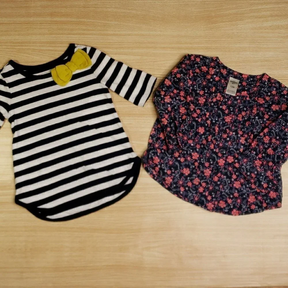 Osh Kosh Toddler Long Sleeve Shirt Bundle 12 Month