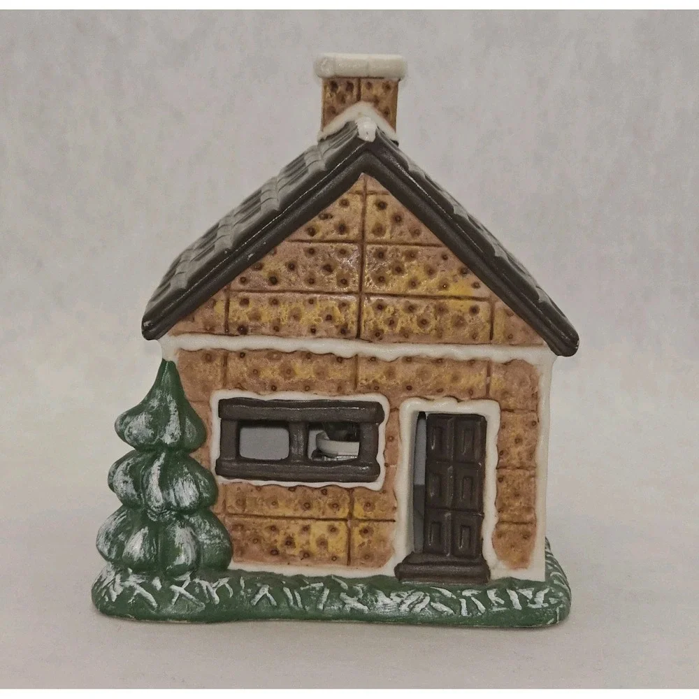 EUC The Original S'Mores Cabin House Lighted Christmas Midwest Of Cannon Falls