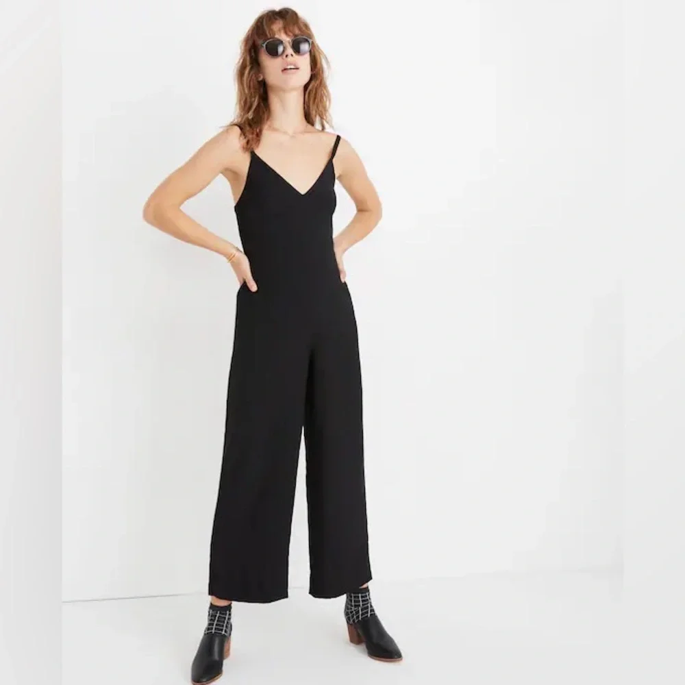 Madewell Thistle Cami Jumpsuit | True Black | Size 2