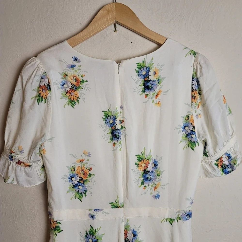 Madewell,  Ruffle-Sleeve Maxi Dress,Classic Corsage, Size 4‎