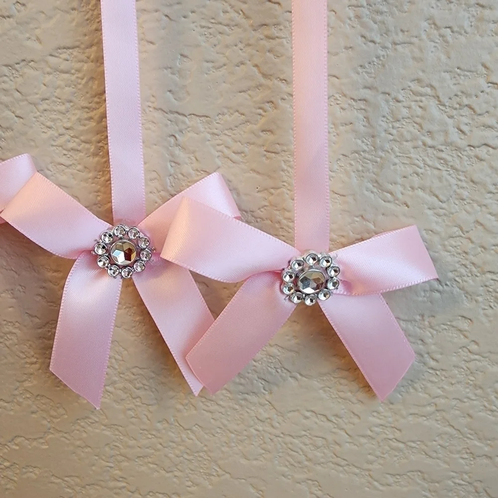 Pink Hair Bow holder NWT