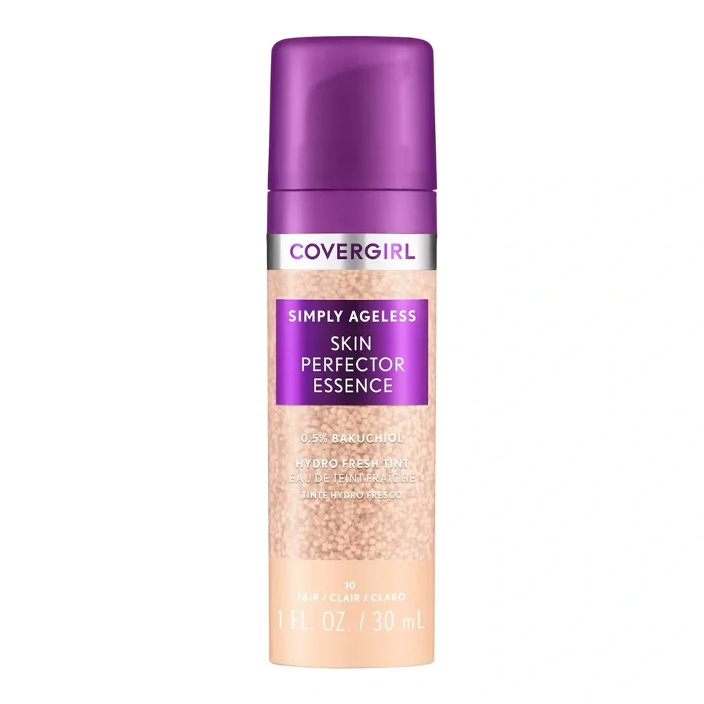 CoverGirl Simply Ageless Skin Perfector Essence Foundation - 20 Light, NEW