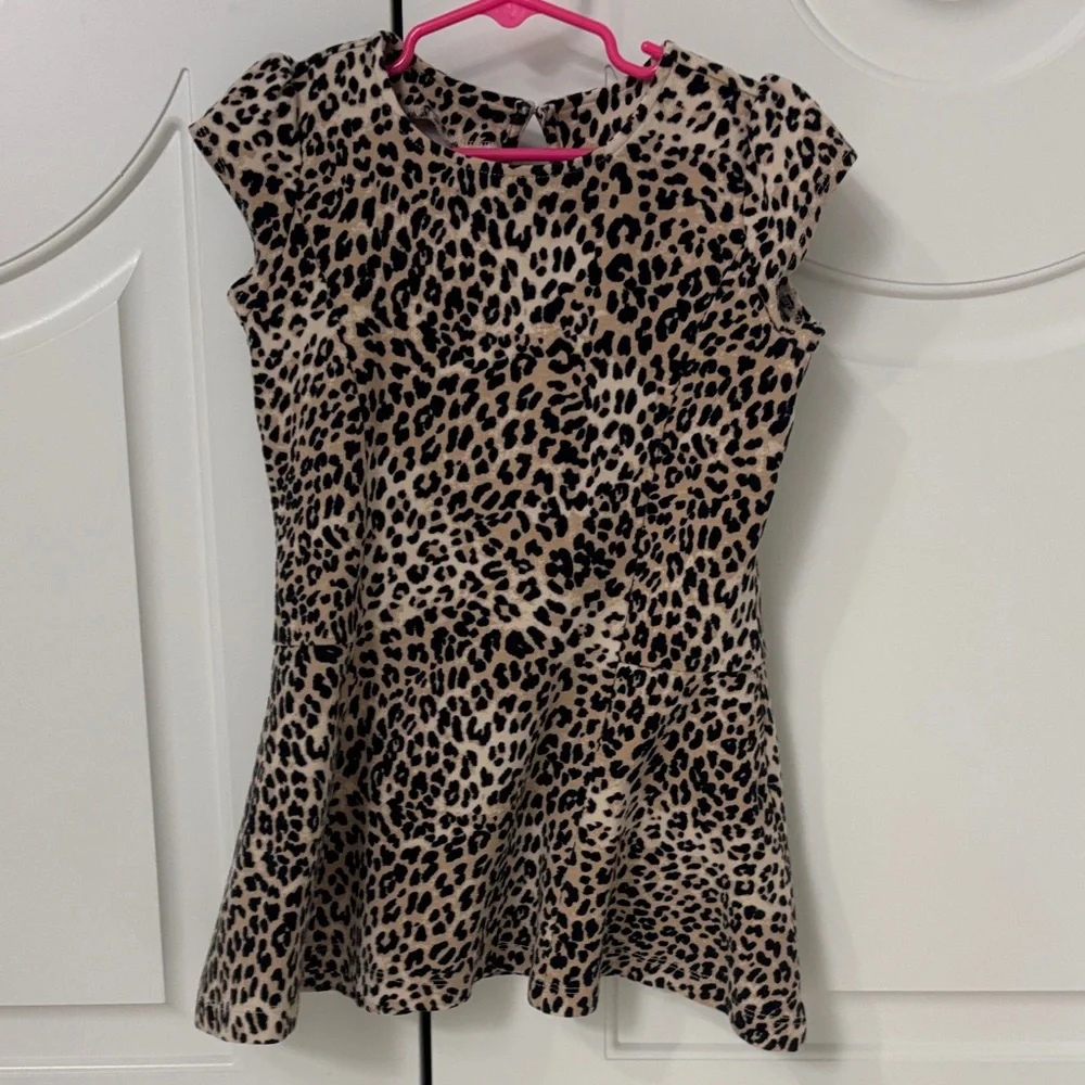 Gymboree Leopard Print Fit and Flare Girls Dress Size 6
