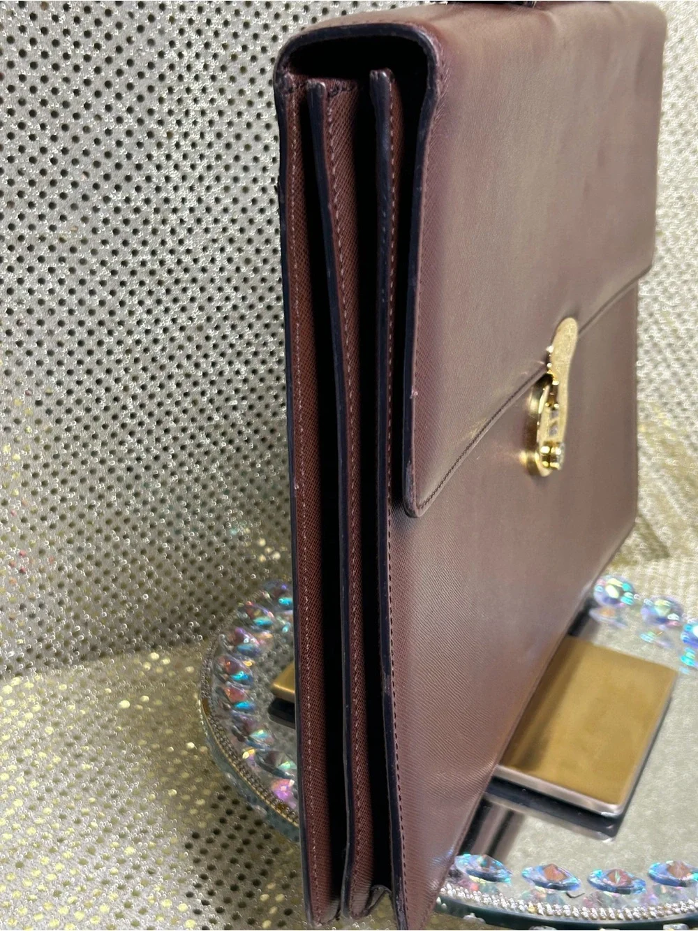Bally brown leather