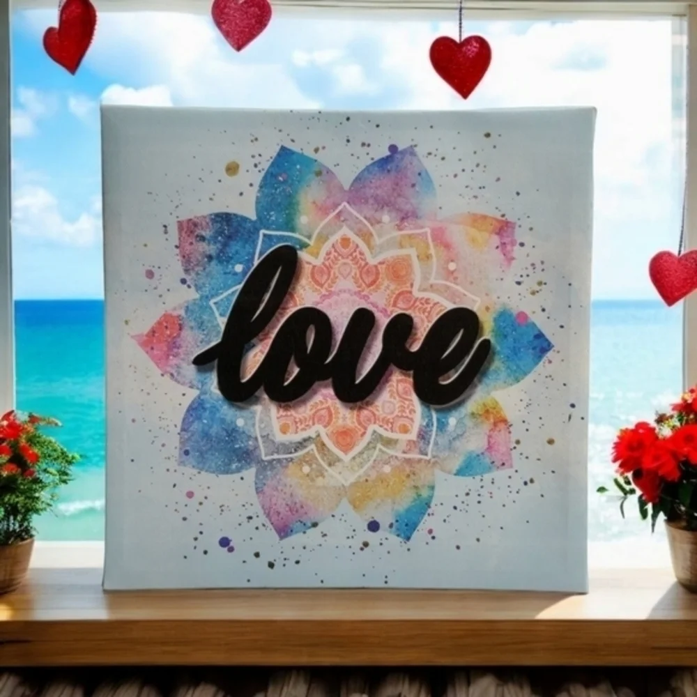Bohemian Canvas‎ Art with Saying 