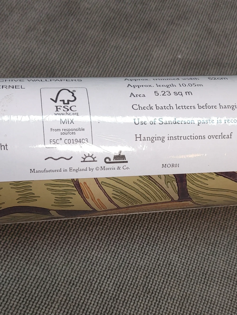Morris & Co. unused roll
