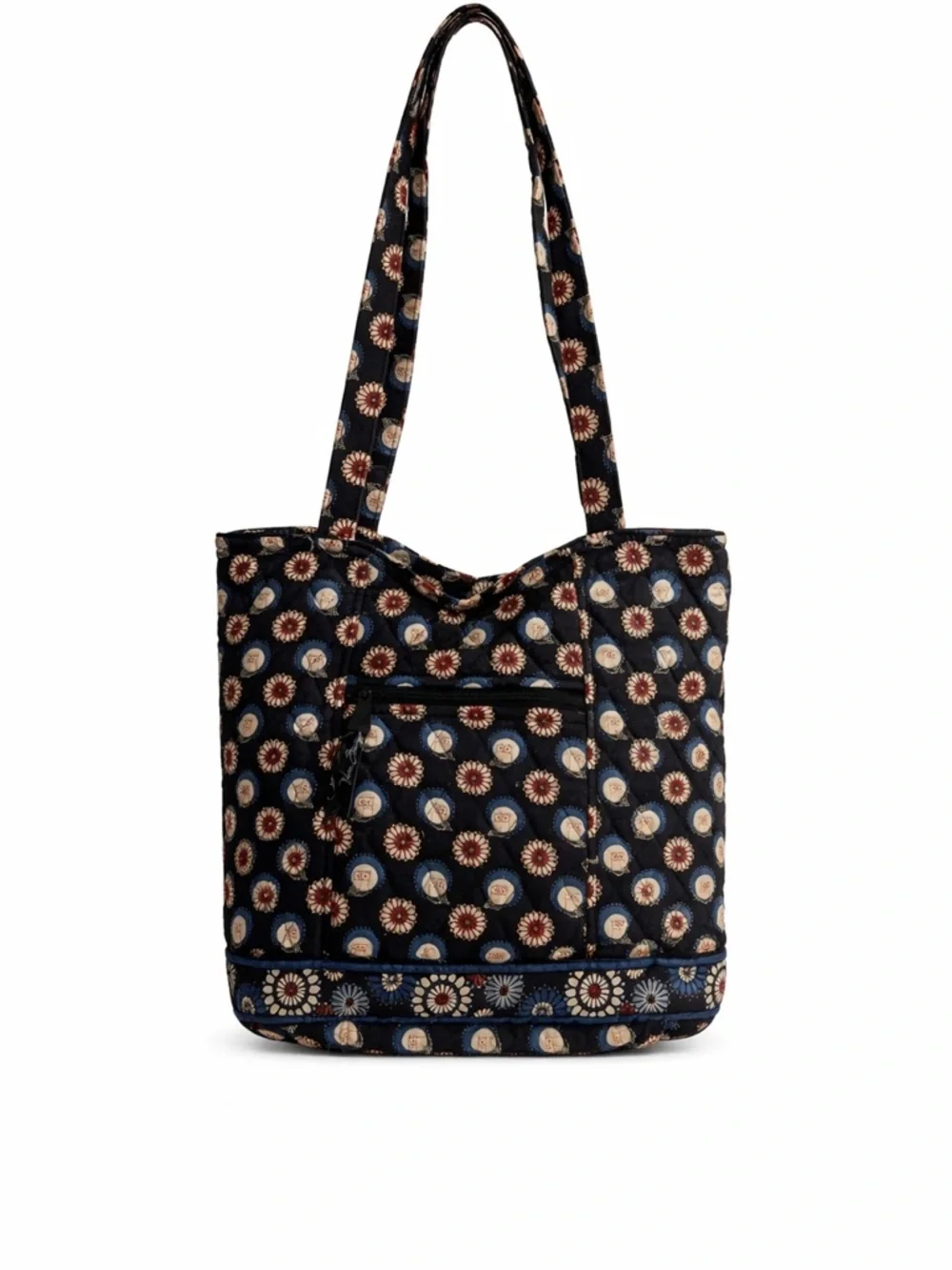 Vera Bradley Floral Patterned Tote Bag - Black and White