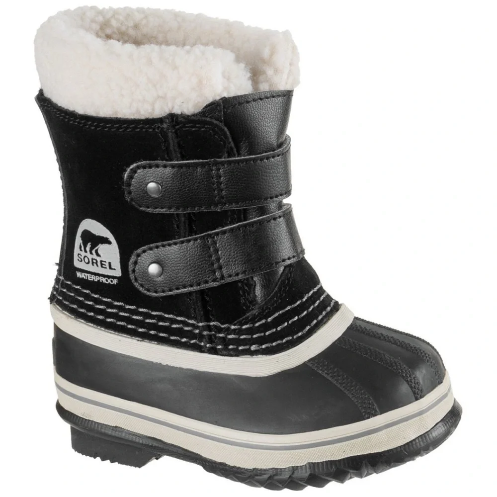 Sorel Toddler Black 1964 PAC‎ Strap Winter Boots Size 4