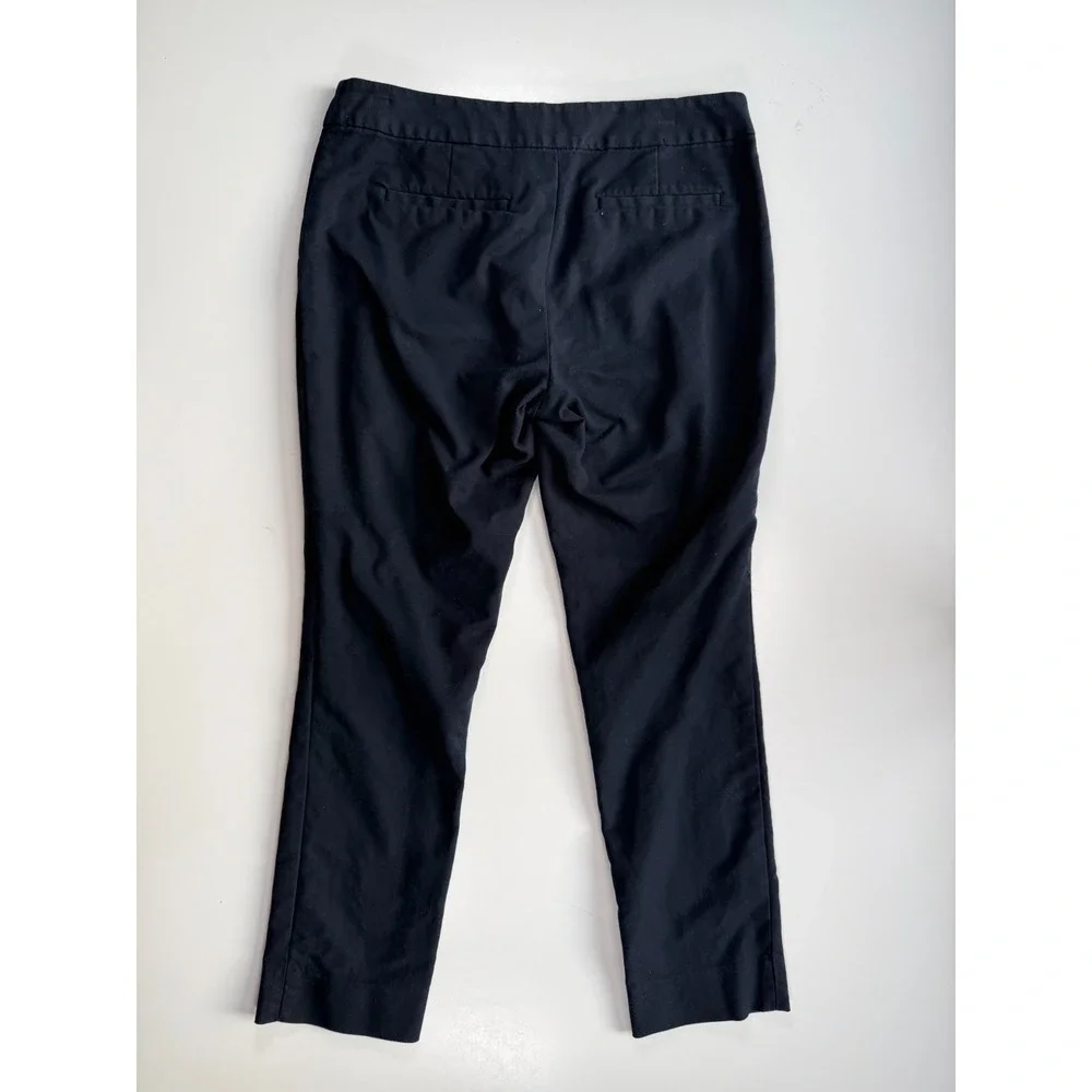 BANANA REPUBLIC Hampton Fit Straight Crop Pant‎ Womens 4 (29x25) Blue Stretch