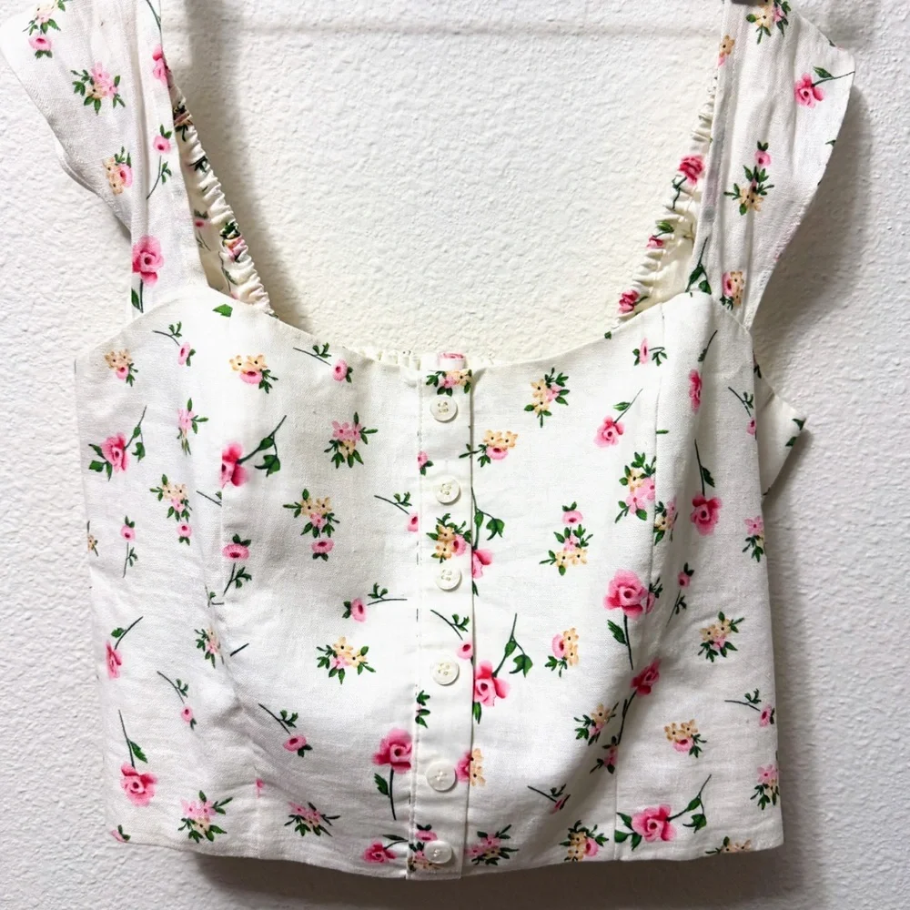 Joie floral linen