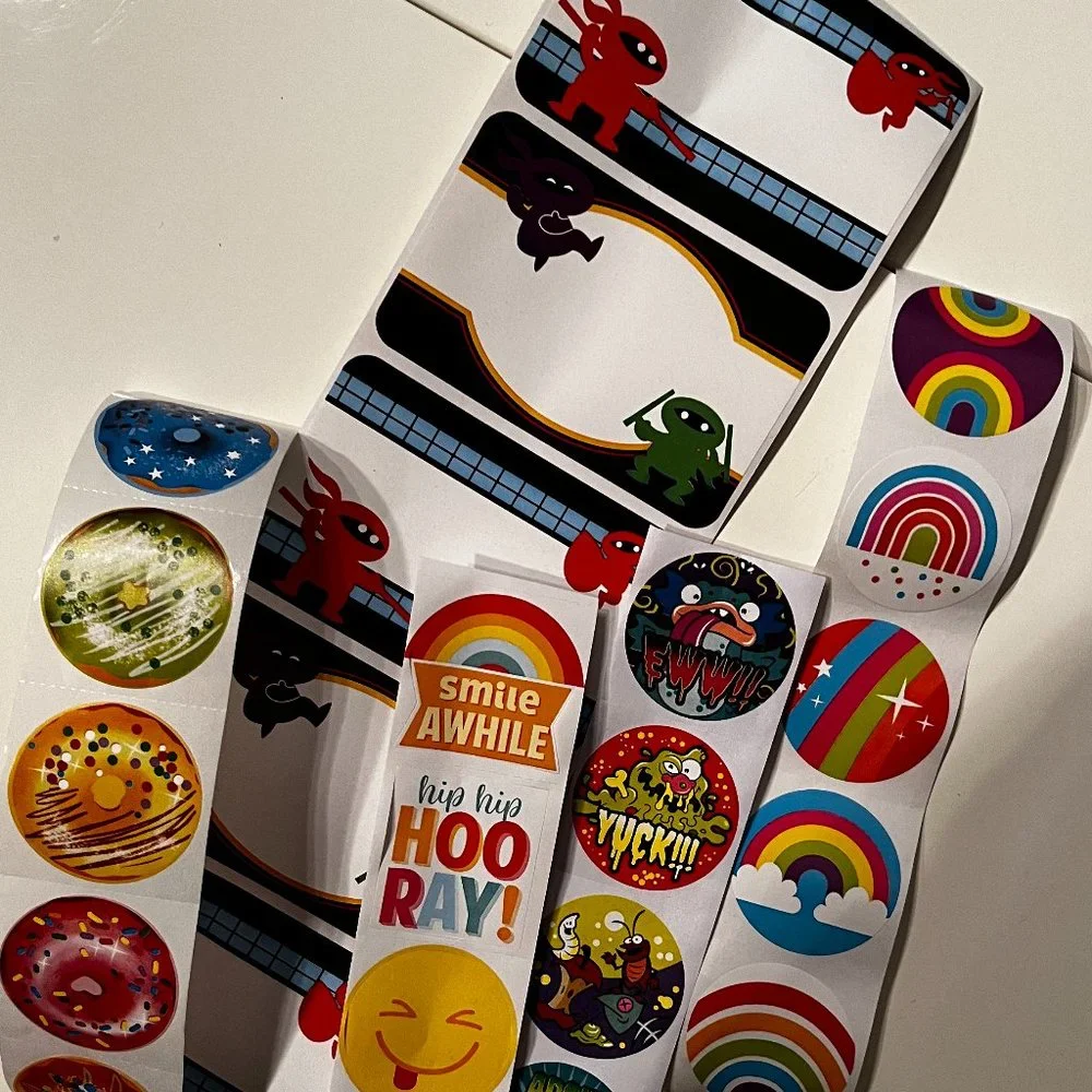 Sticker Assortment!  (Rainbows, Donuts, Gross and Ninja)‎