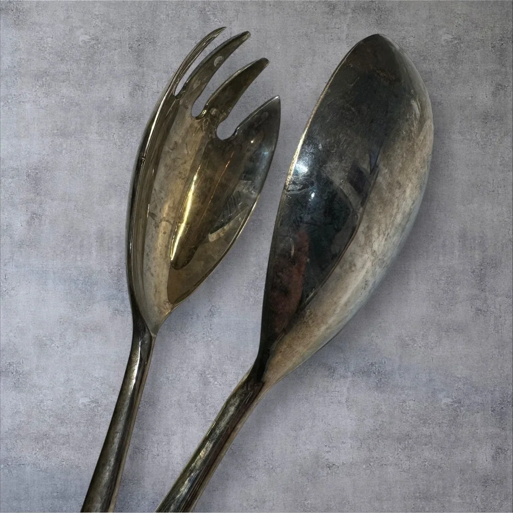 Unbranded vintage silverplate