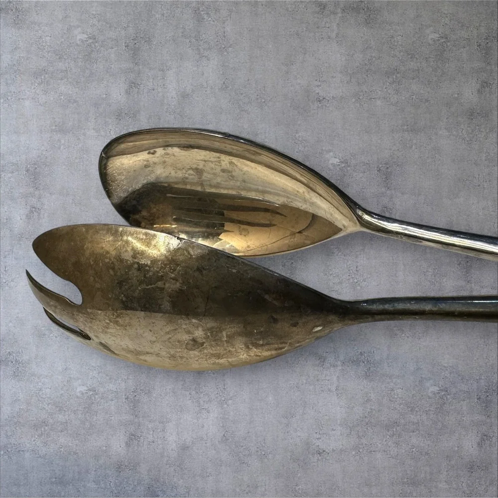 Unbranded vintage silverplate