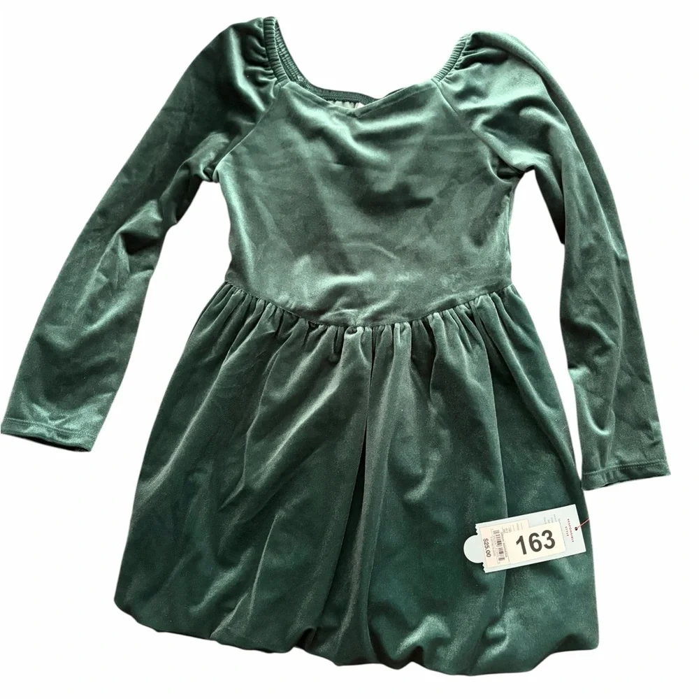 Cat & Jack Velour Bubble Dress Size: XS (4-5 Years) | New With Tags (NWT)