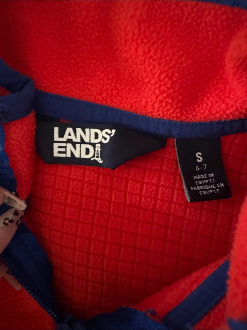 Lands End vibrant red