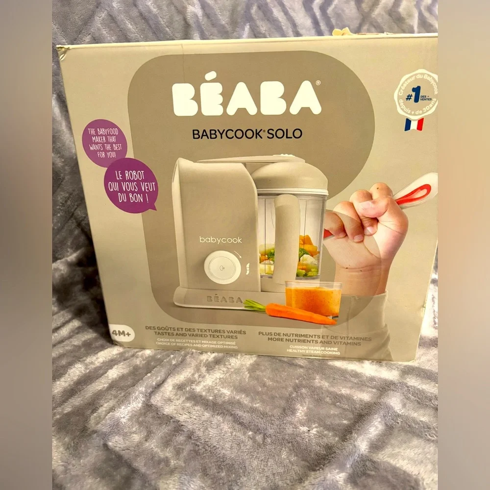 BEABA Babycook Solo 4 in 1 Baby Food Maker,‎ Baby Food Processor, Steam Cook,