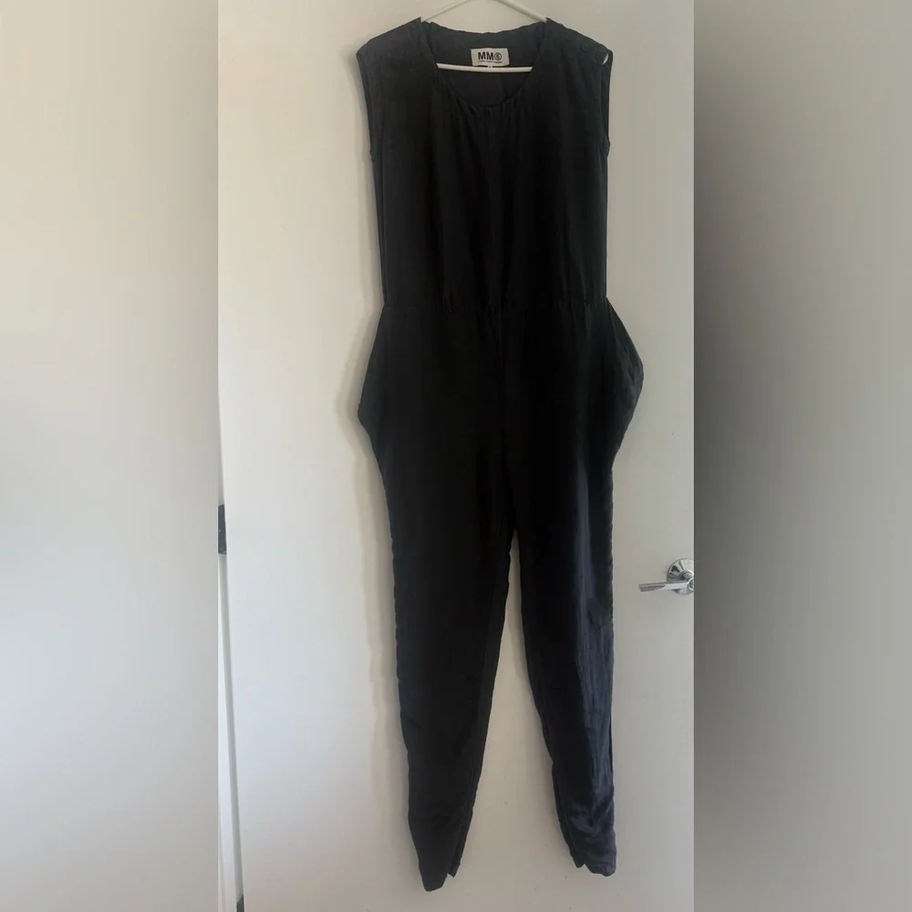 MM6 Maison Margiela Silk And Cotton Blend Jumpsuit Streetwear Size 38 US 6
