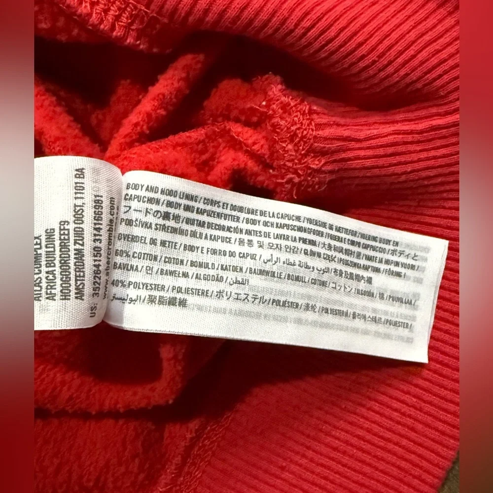 Hollister red pullover
