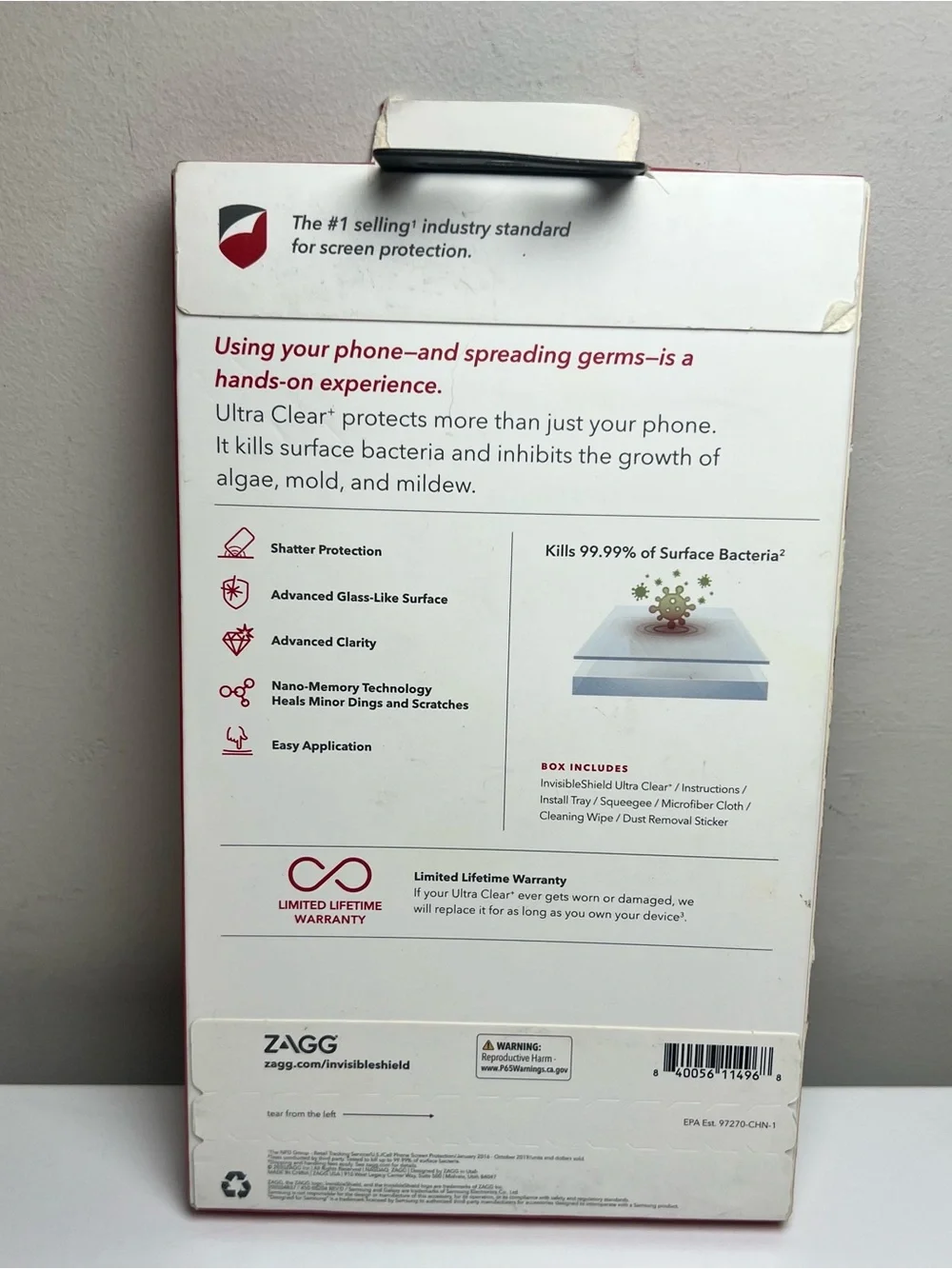 ZAGG box torn