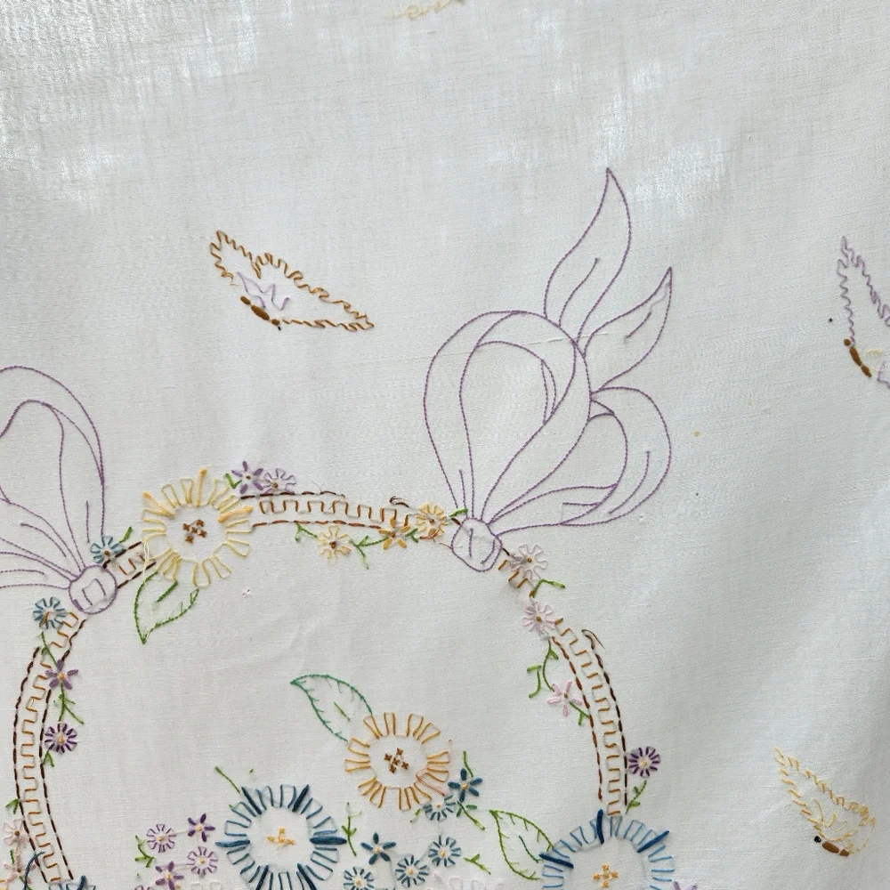 Antique accented yellow comforter
