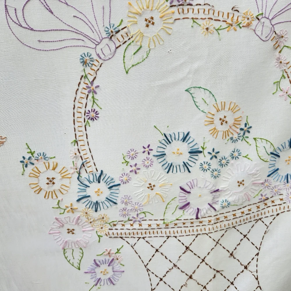 Antique light comforter yellow