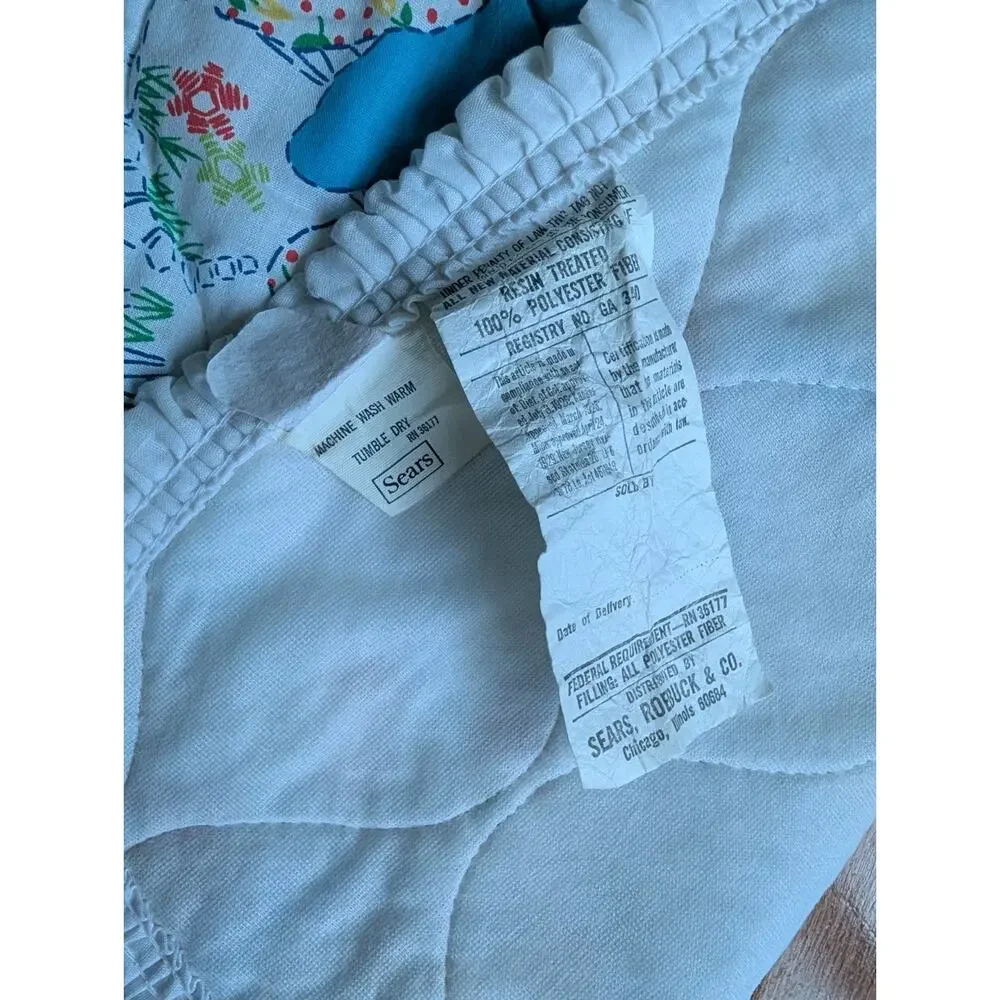 Sears quilt striped excellent
