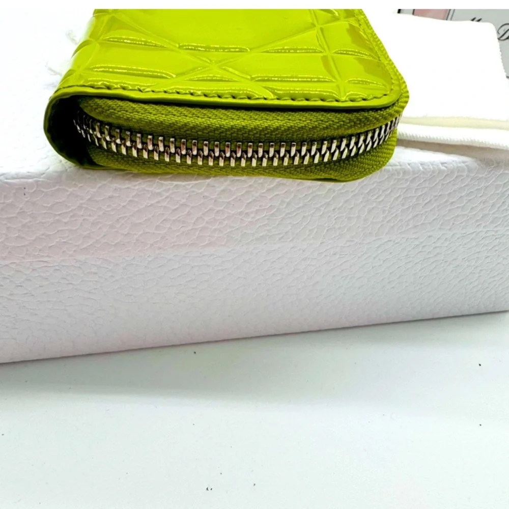 Christian Dior Lady Dior Neon Green Coin Purse 💚