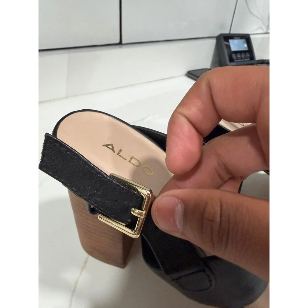 Aldo black leather
