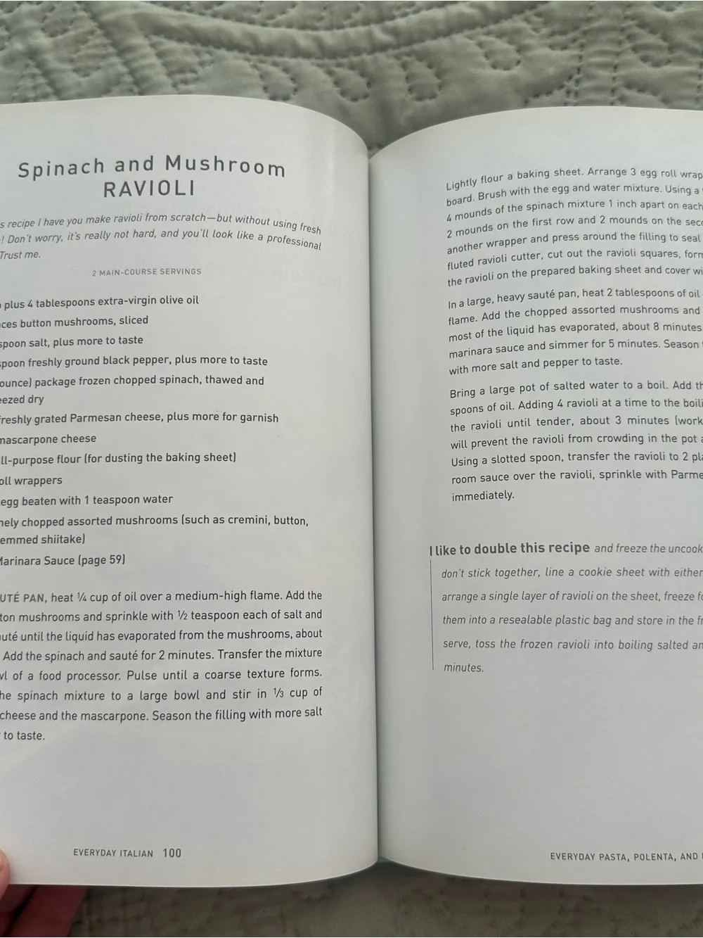Crate&Barrel hardcover cookbook