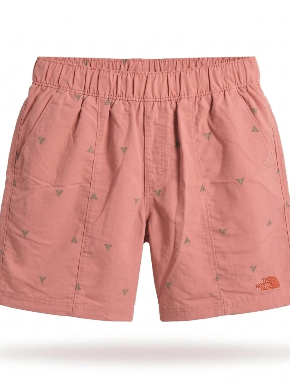 The North Face Printed Class V Pull-On Shorts Men S‎ Pink Topo Print Like New