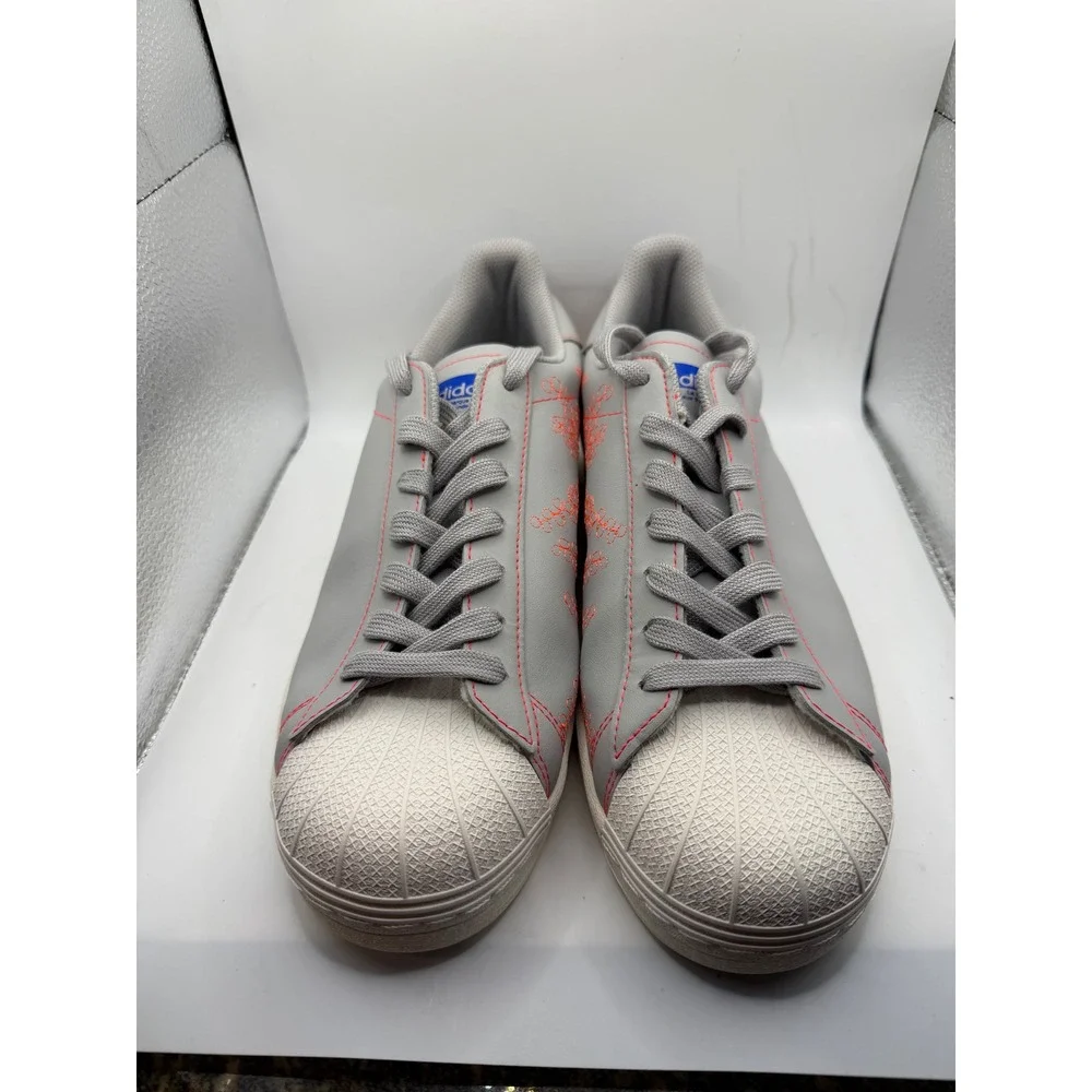 Adidas Superstar Pure Tokyo Grey Orange Blue FV2834‎ Mens Size 8.5 Sneakers