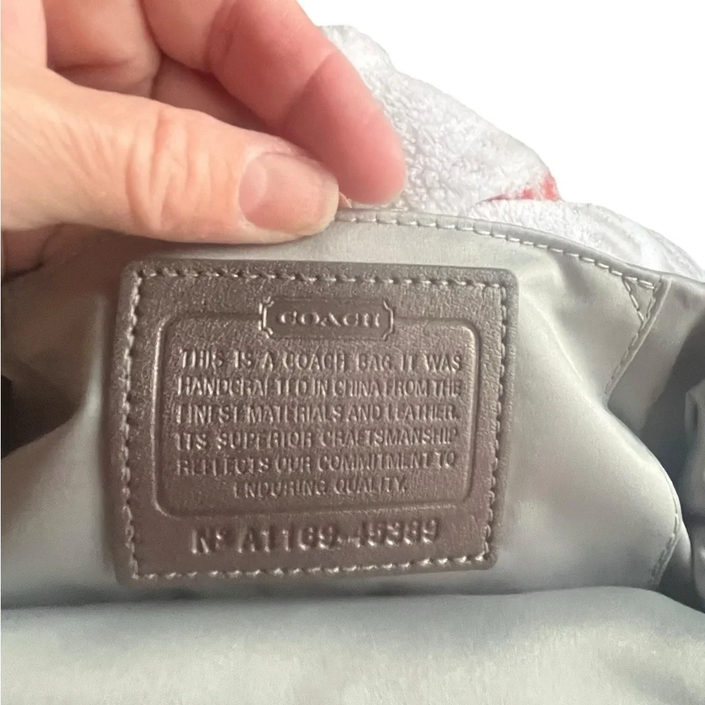 COACH Iridescent‎ Sequin Julia Kiss Lock Clutch