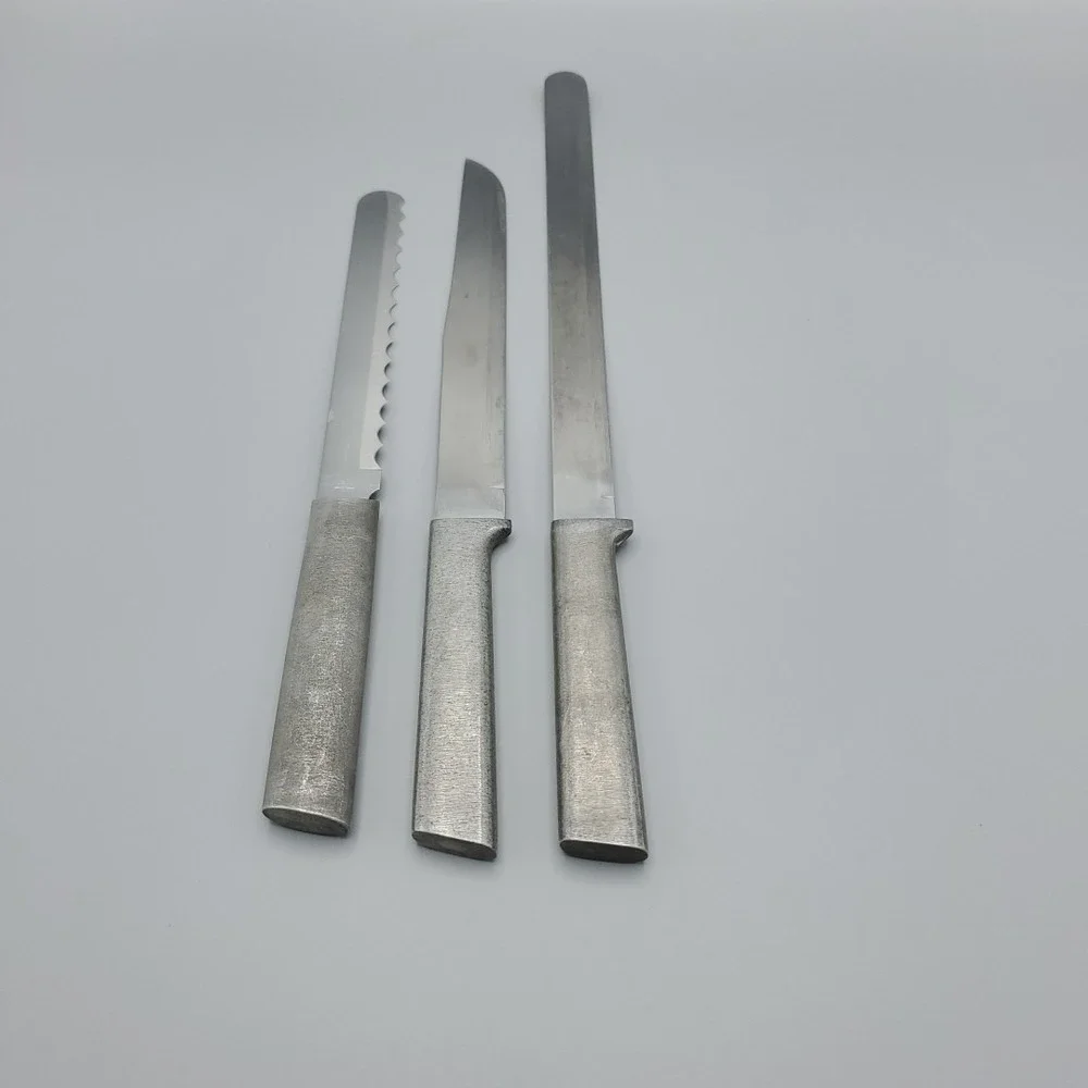 Rada Cutlery Knife Set of 3,‎ 1 Serrated 2 Straight Slicer Meat & Bread Knives