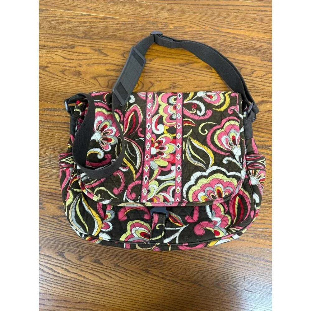 Vera Bradley Retired Puccini Fall Print Quilted‎ Messenger Bag