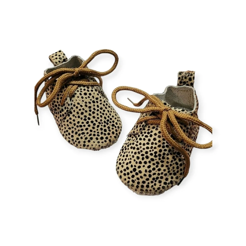 Baby Girl Faux Fur Soft Sole Cheetah Shoes 6 to 9 Months NWOT